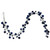 N250131 Vickerman - 6 ft Midnight Blue Christmas Garland - Unlit