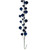 Vickerman N250131 Vickerman - 6 ft Midnight Blue Christmas Garland - Unlit 