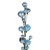 N250132 Vickerman - 6 ft Baby Blue Christmas Garland - Unlit