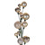 N250138 Vickerman - 6 ft Champagne Christmas Garland - Unlit