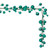 Vickerman N250142 Vickerman - 6 ft Teal Christmas Garland - Unlit 