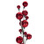 N251103 Vickerman - 6 ft Red Christmas Garland - Unlit