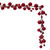 N251103 Vickerman - 6 ft Red Christmas Garland - Unlit