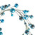 N250152 Vickerman - 6 ft Denim Blue Christmas Garland - Unlit
