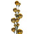 N251108 Vickerman - 6 ft Gold Christmas Garland - Unlit