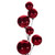 N251303 Vickerman - 10 ft Red Christmas Garland - Unlit