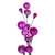 N250159 Vickerman - 6 ft Hot Pink Christmas Garland - Unlit