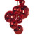 N251703 Vickerman - 6 ft Red Christmas Garland - Unlit