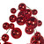 N251703 Vickerman - 6 ft Red Christmas Garland - Unlit
