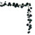 N250174 Vickerman - 6 ft Midnight Green Christmas Garland - Unlit
