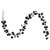 N250174 Vickerman - 6 ft Midnight Green Christmas Garland - Unlit