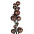 N250176 Vickerman - 6 ft Mocha Christmas Garland - Unlit