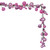 N250179 Vickerman - 6 ft Pink Christmas Garland - Unlit