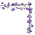 N250186 Vickerman - 6 ft Lavender Christmas Garland - Unlit