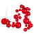 N252703 Vickerman - 6 ft Red Christmas Garland - Unlit