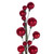 N252103 Vickerman - 6 ft Red Christmas Garland - Unlit