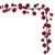 N252103 Vickerman - 6 ft Red Christmas Garland - Unlit