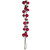 N252103 Vickerman - 6 ft Red Christmas Garland - Unlit