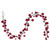 N252103 Vickerman - 6 ft Red Christmas Garland - Unlit