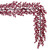P240172 Vickerman - 72 in. Red Christmas Garland - Unlit