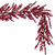 P240572 Vickerman - 72 in. Red/Dark Red Christmas Garland - Unlit