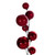 N250303 Vickerman - 10 ft Red Christmas Garland - Unlit