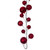Vickerman N250303 Vickerman - 10 ft Red Christmas Garland - Unlit 