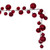 Vickerman N250303 Vickerman - 10 ft Red Christmas Garland - Unlit 