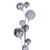 N250307 Vickerman - 10 ft Silver Christmas Garland - Unlit