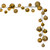 N250308 Vickerman - 10 ft Gold Christmas Garland - Unlit