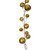 N250308 Vickerman - 10 ft Gold Christmas Garland - Unlit