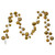 N250308 Vickerman - 10 ft Gold Christmas Garland - Unlit