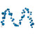 Vickerman N250312 Vickerman - 10 ft Turquoise Christmas Garland - Unlit 