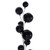 Vickerman N250317 Vickerman - 10 ft Black Christmas Garland - Unlit 