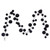 Vickerman N250317 Vickerman - 10 ft Black Christmas Garland - Unlit 