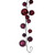 N250319 Vickerman - 10 ft Wine Christmas Garland - Unlit