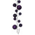 N250326 Vickerman - 10 ft Plum Christmas Garland - Unlit