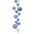 Vickerman N250329 Vickerman - 10 ft Periwinkle Christmas Garland - Unlit 