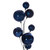 Vickerman N250331 Vickerman - 10 ft Midnight Blue Christmas Garland - Unlit 