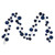 Vickerman N250331 Vickerman - 10 ft Midnight Blue Christmas Garland - Unlit 