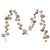 N250338 Vickerman - 10 ft Champagne Christmas Garland - Unlit