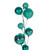 N250342 Vickerman - 10 ft Teal Christmas Garland - Unlit