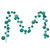 N250342 Vickerman - 10 ft Teal Christmas Garland - Unlit