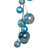 N250352 Vickerman - 10 ft Denim Blue Christmas Garland - Unlit
