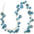 N250352 Vickerman - 10 ft Denim Blue Christmas Garland - Unlit