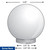 LBS Lighting 6" Clear Outdoor Acrylic Light Globe with Threaded Screw Base