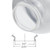 LBS Lighting Replacement 10" Clear Prismatic Plastic Globe Cover with 4" Neck Lip