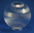LBS Lighting Replacement 10" Clear Prismatic Plastic Globe Cover with 4" Neck Lip