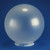 LBS Lighting Replacement Frost 8" Acrylic Lighting Globe with Twist Lock Base