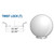 LBS Lighting Replacement Frost 8" Acrylic Lighting Globe with Twist Lock Base